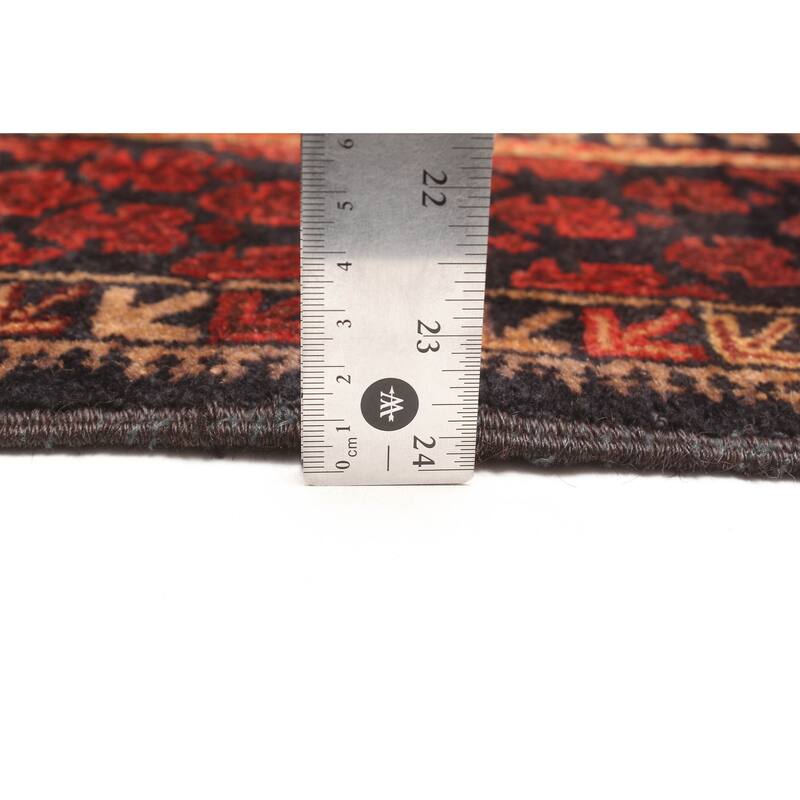 ECARPETGALLERY Hand-knotted Teimani Red Wool Rug - 3'0 x 4'8