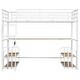 preview thumbnail 29 of 30, Twin/Full Size Loft Bed with Bulit-in Desk and Storage Shelves, Metal Loft Bedframe with Charging Station and Ladder