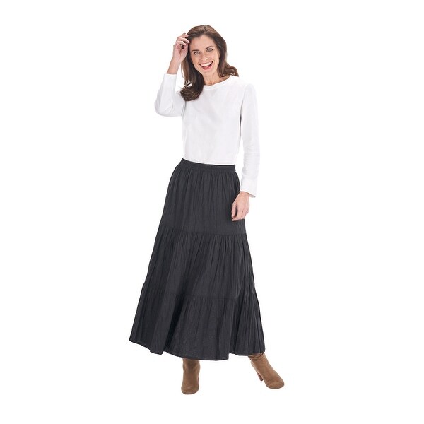 plus size broomstick skirts