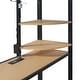 preview thumbnail 52 of 78, Modern Loft Bed with Desk & Wardrobe, Metal Loft Bed Frame with Shelves, USB Power Outlet, LED Light, for Kids Teens Adults