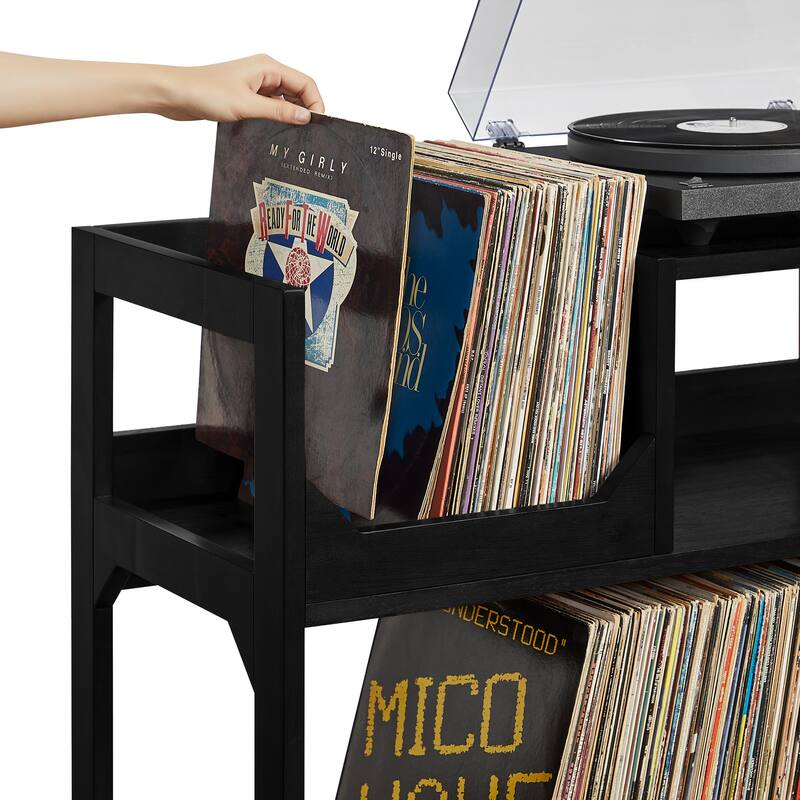 Crosley Asheville Large Record Storage Console