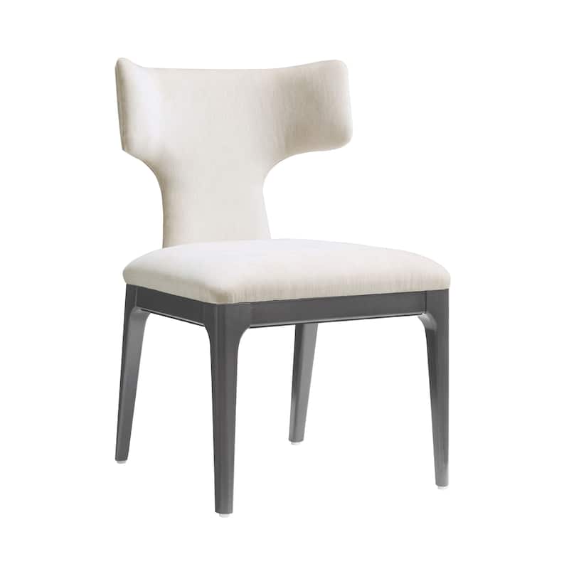 Eloria Chenille Wood Side Chair Set of 2