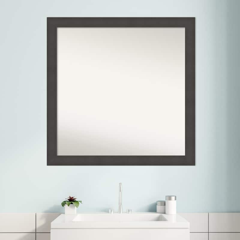 Blaine Narrow Non-Beveled Framed Bathroom Vanity Wall Mirror