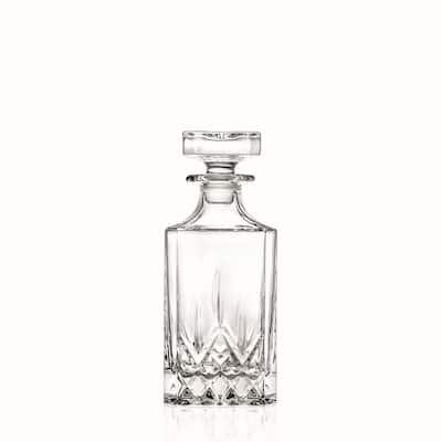 Majestic Gifts Inc Glass Whiskey Decanter W Stopper-25 Oz.-8.6" Height - 8.6" x 3.6"
