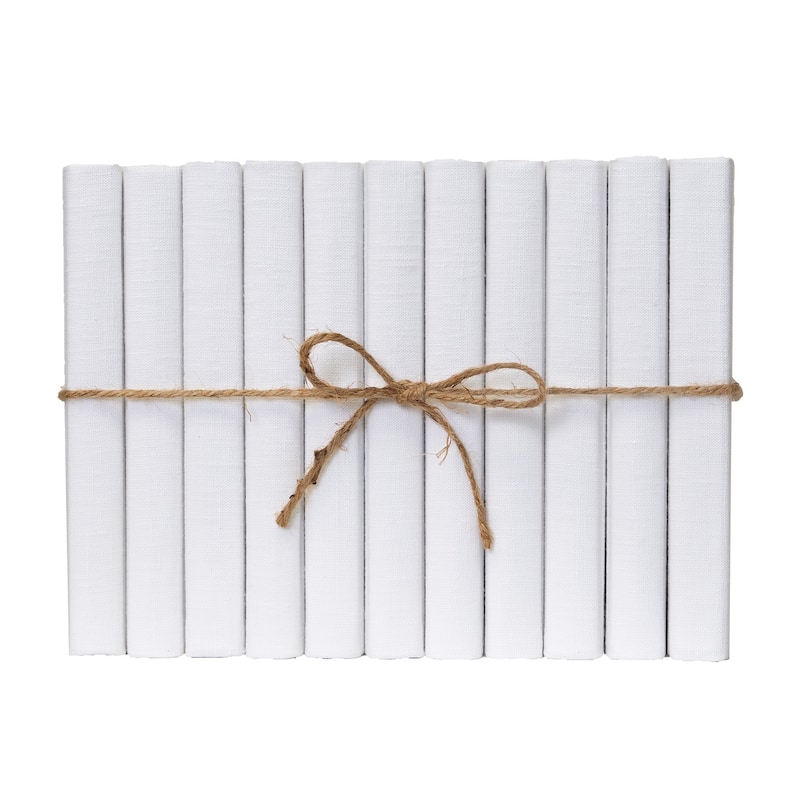 Books White Decorative Accessories: Snowfall Linen ColorPak