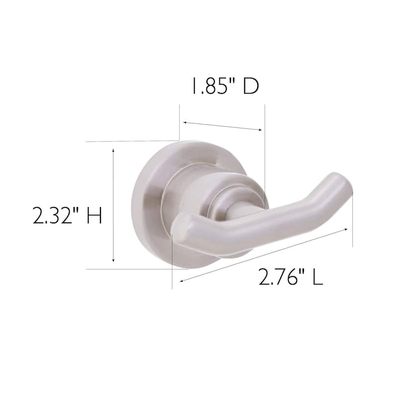 Design House 191296 Geneva Double Hook Robe Hook