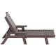 preview thumbnail 63 of 96, Laguna Hdpe All Weather Outdoor Patio Pool Reclining Chaise Lounges With Square Side Table (3-Piece Set)