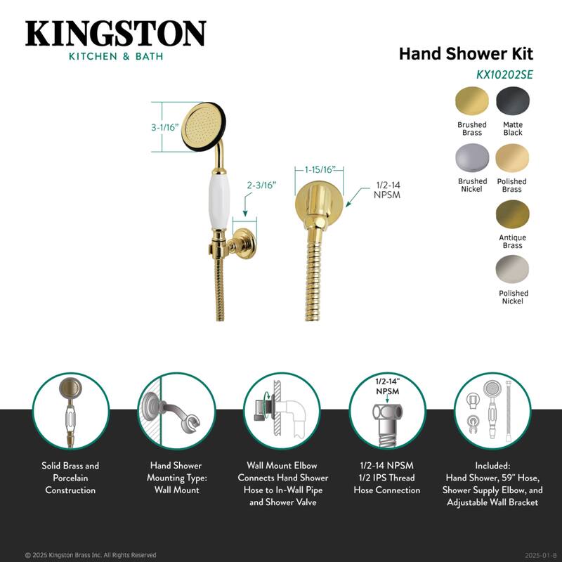 Kingston Brass Vintage Hand Shower Kit