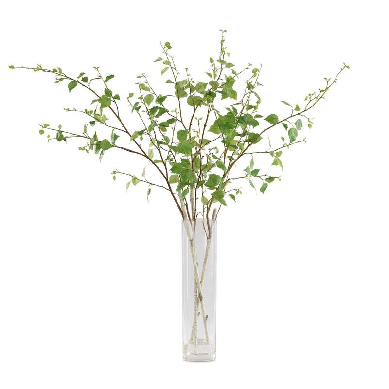Uttermost 60254 Nigra 20" Wide Birch Branches Artificial Plant in a - Birch / Clear - Birch / Clear