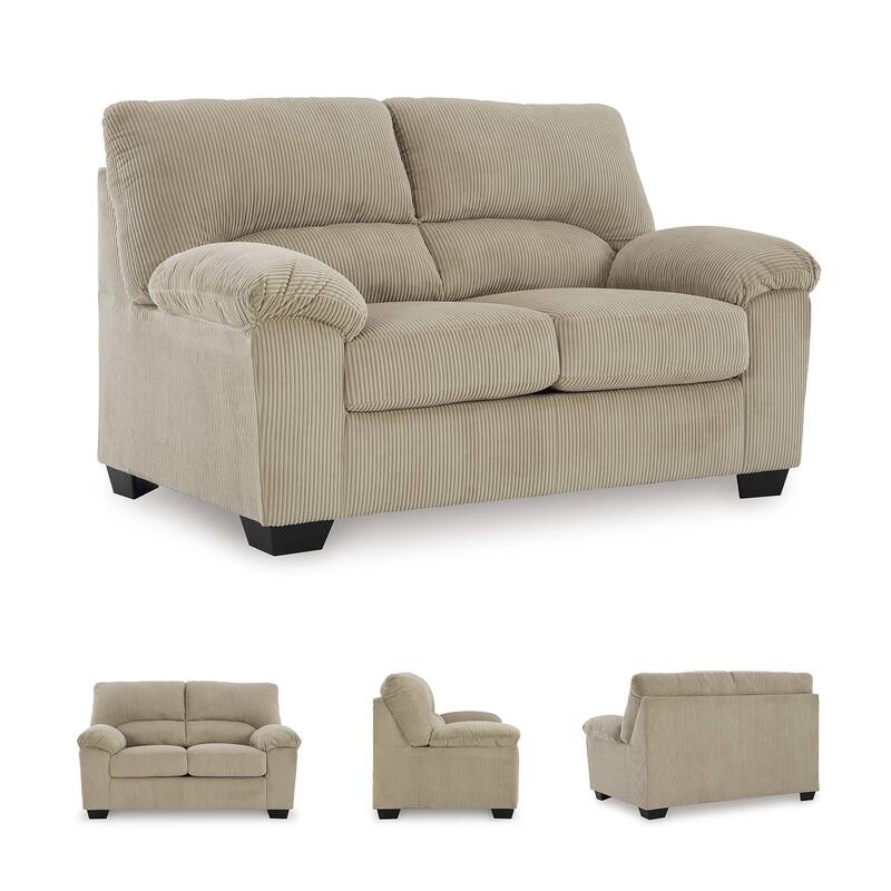 Signature Design by Ashley SimpleJoy Loveseat - 63"W x 38"D x 40"H
