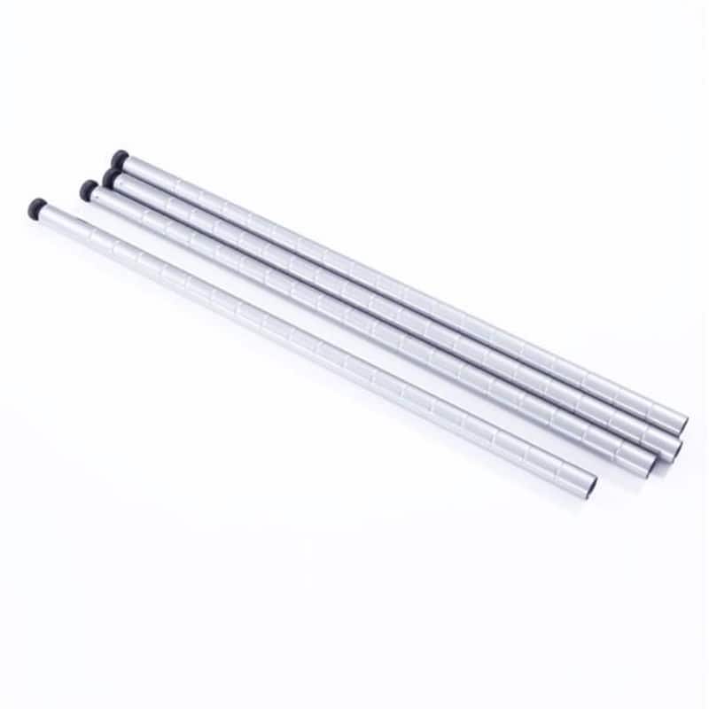 Rectangle Carbon Steel Metal Assembly 5-Shelf Storage Rack - Silver Grey - (29.13 x 13.39 x 59.06)"