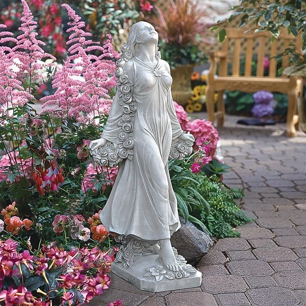 Design Toscano Flora 'Divine Patroness of Gardens' Statue - Bed