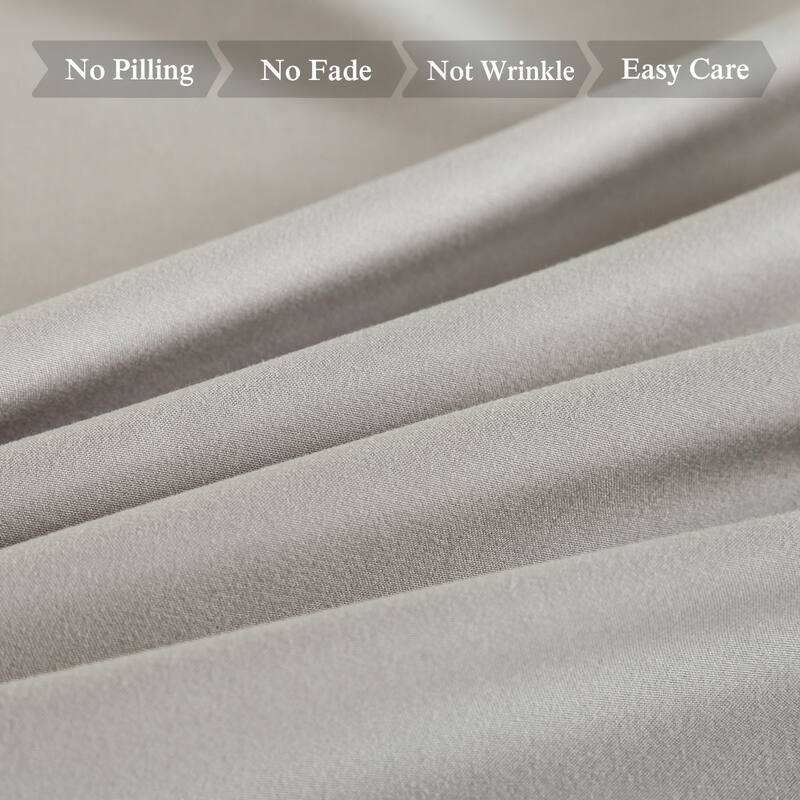 4 Piece Brushed Microfiber Bed sheet Set Wrinkle, Fade, Stain Resistant