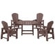 preview thumbnail 29 of 193, Laguna Kids Adirondack 5-Piece Round Table Dining Set Dark Brown