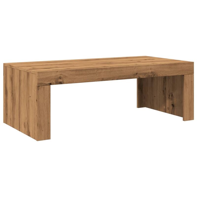 vidaXL Coffee Table Artisan Oak Engineered Wood Standard Modern - 19.7 x 40.2 x 13.8