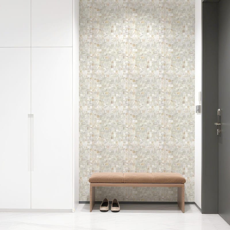 Art3d 10pcs 11.8”x11.8” Thick Natural Mica Wall Tiles Wall Paneling - 11.8"x11.8"-Square sheets
