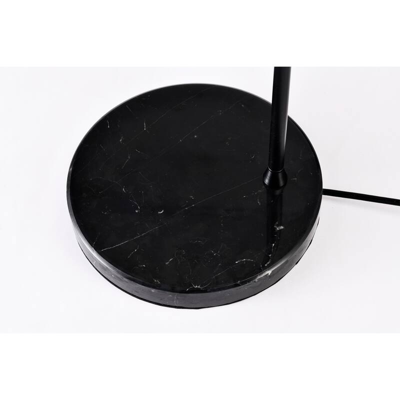 Milena 11 Inch Matte Black Mid-Modern Floor Lamp
