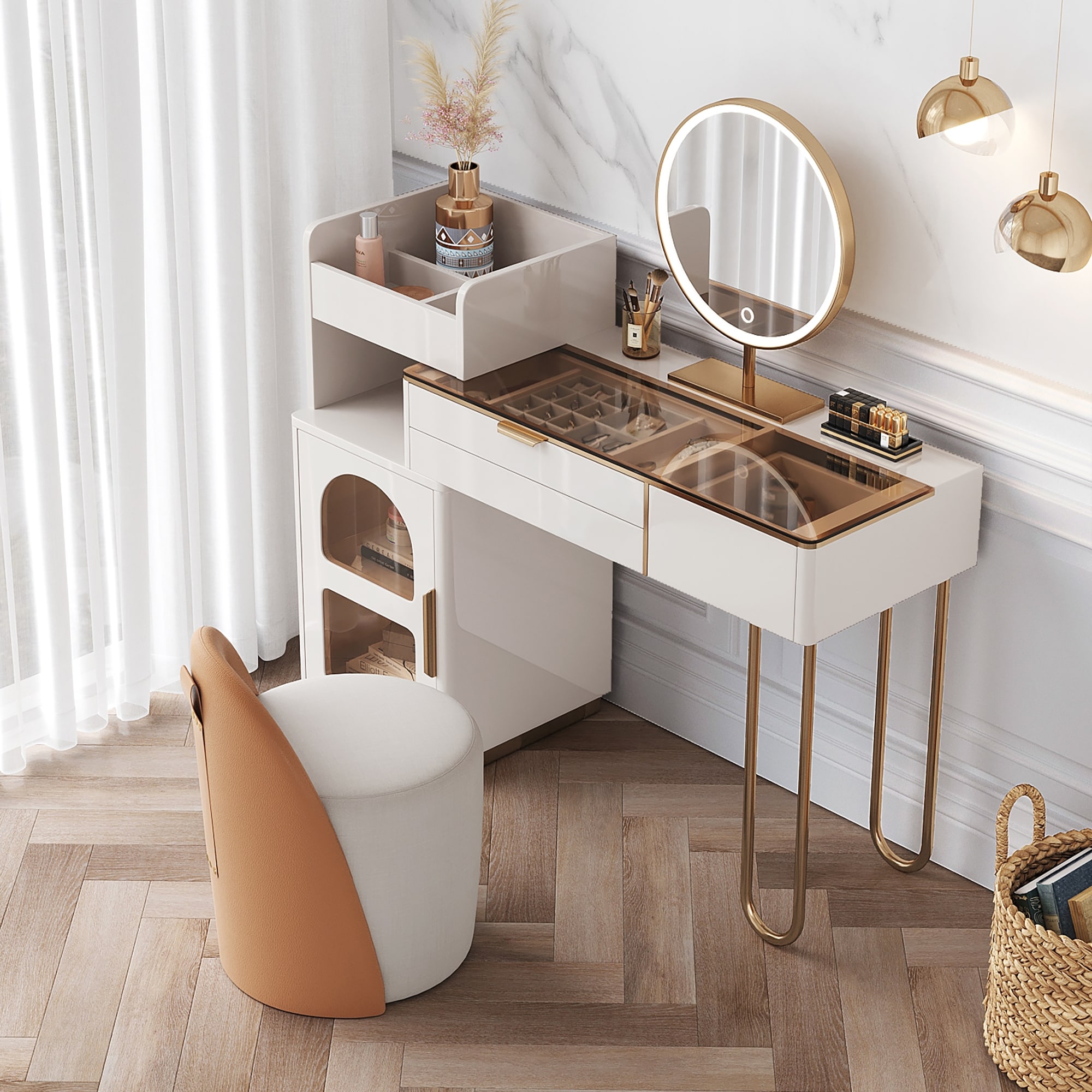 Luxury makeup best sale vanity table