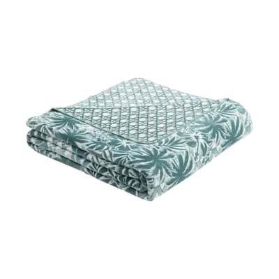 Tommy Bahama Lanikai Fronds Ultra Soft Plush Blanket