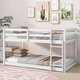 preview thumbnail 92 of 95, Low Loft Bed with Ladder, Solid Rubber Wooden Bed Frame for Multi Children, Floor Bed - Available with or without Slats