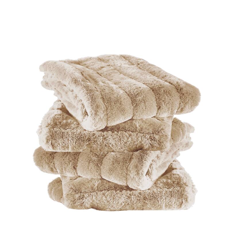 Supermink Soft Solid Throw Pillow Covers Set of 4, NO INSERT