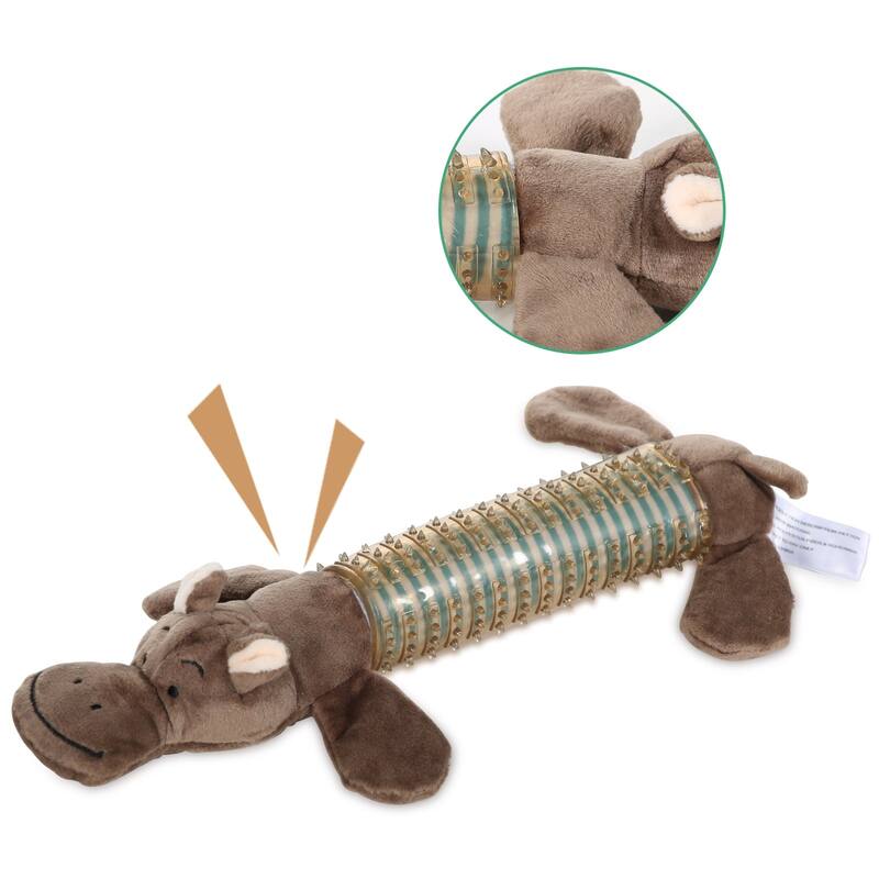Best Pet Supplies Dog Toy with Crinkle and Squeaky Enrichment for Small and Medium Breed Puppies or Dogs, Cute and Plush