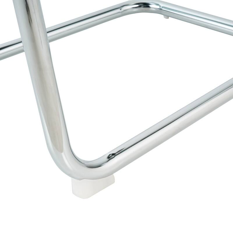 Modern/Simple Dining Chairs with Sliver Metal Base Set of 4