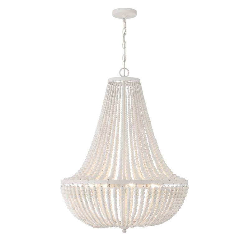 Crystorama Lighting Group Rylee 8 Light 25" Wide Beaded Empire