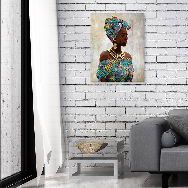 Chic Portrait Asha by Mark Chandon Canvas Art Print by Mark Chandon Canvas Art Print