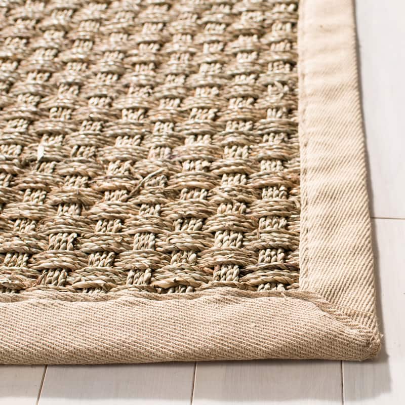 SAFAVIEH Natural Fiber Marina Basketweave Seagrass Rug
