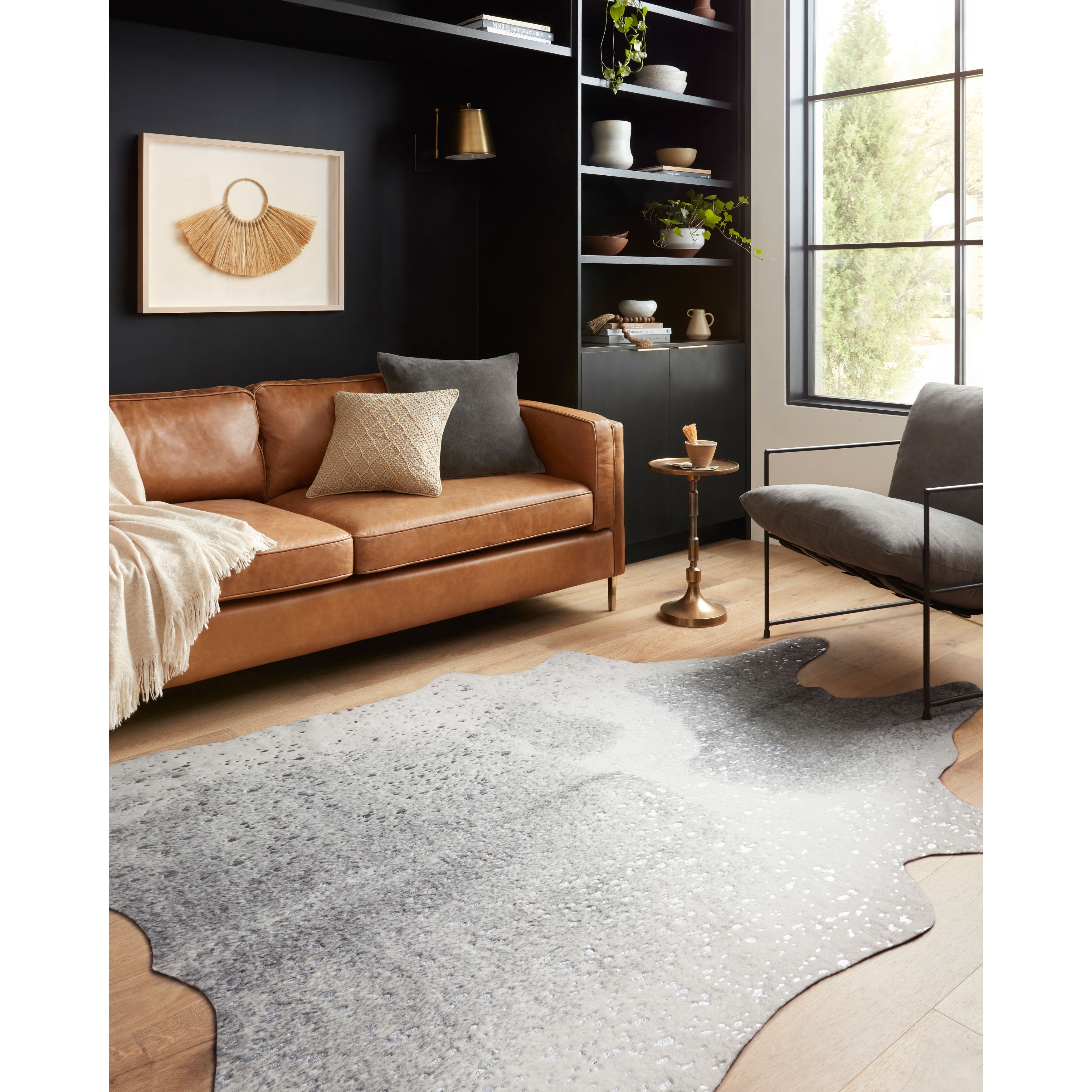 Alexander Home Clayton Faux Cowhide Area Rug