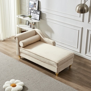 Modern Velvet Chaise Lounges Upholstery Lounge Chairs Hidden Storage ...