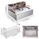 preview thumbnail 9 of 7, Wechef 5000W 20L Electric Deep Fryer Stainless Steel Single Large Tank Basket Lid Countertop Restaurant - 20L Upgrade