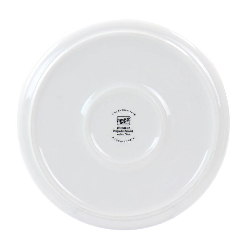 Pristine 16 Piece Round Fine Ceramic Dinnerware Set in White