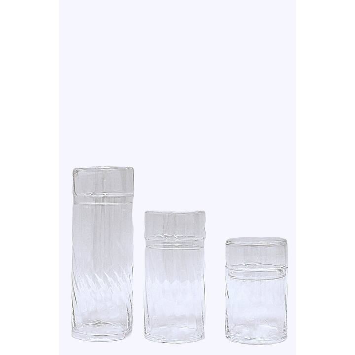 Canister Jar with Spiral Design, Liscio Ottico