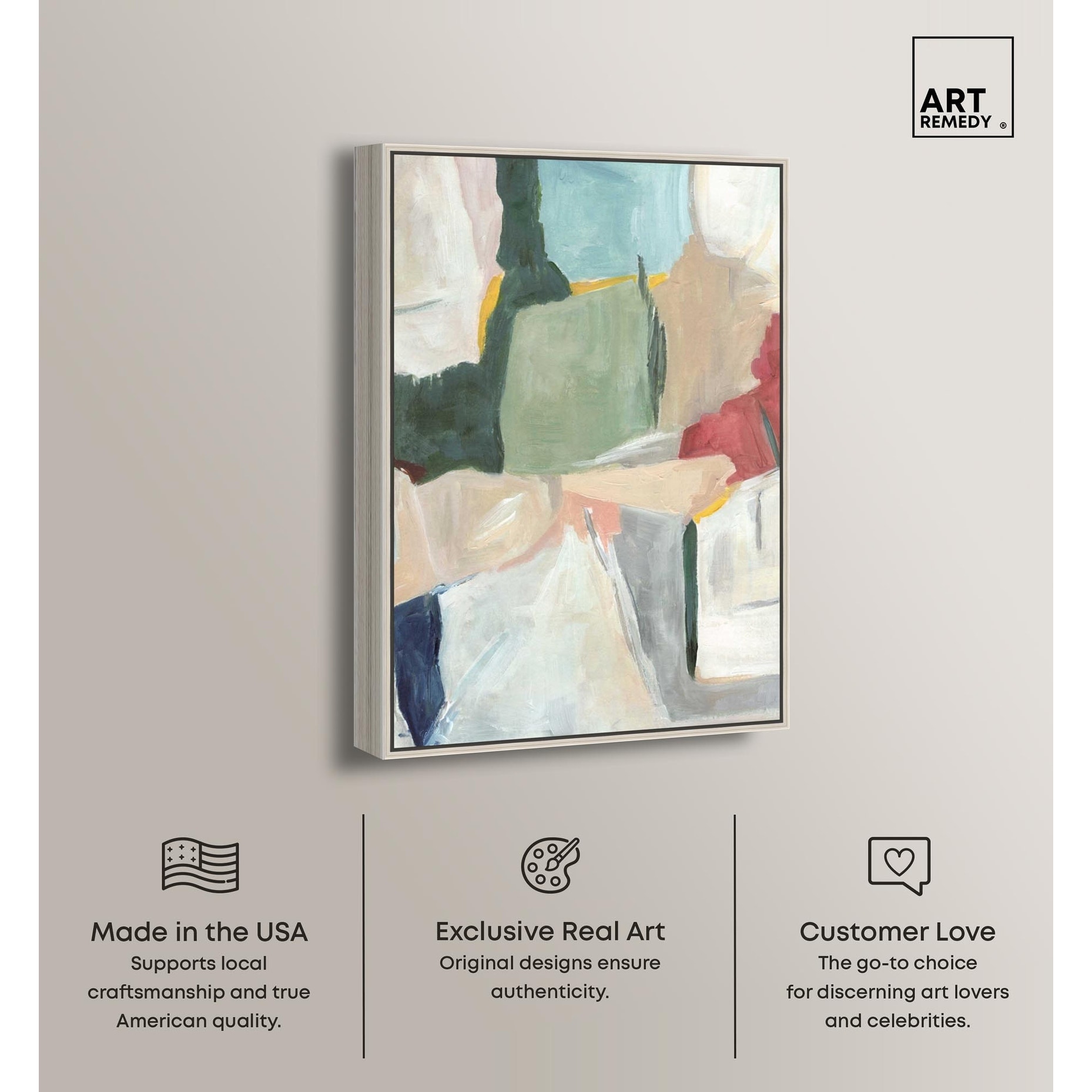 Simple Maze Living Room Decor Canvas Print by Art Remedy