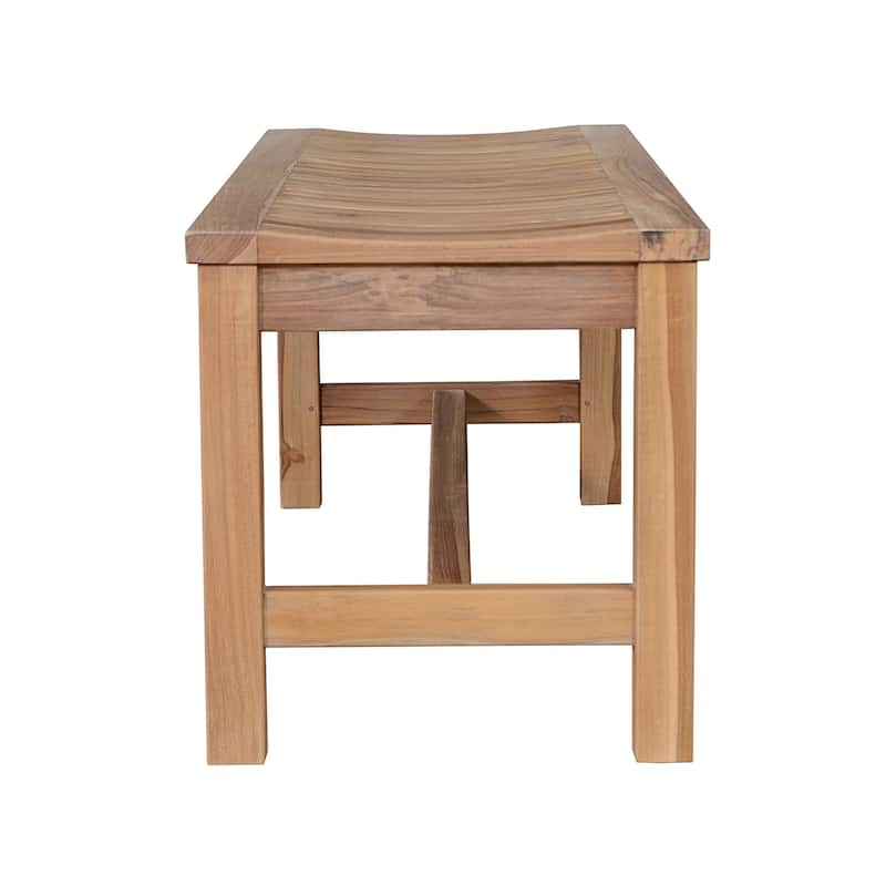 Madison Teak Outdoor Bench - N/A