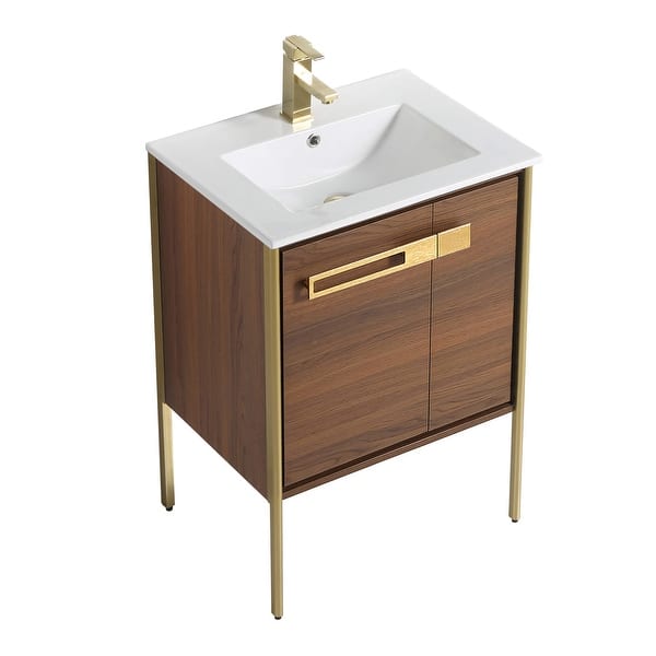 Fine Fixtures Oakville Bathroom Vanity with White Ceramic Sink On