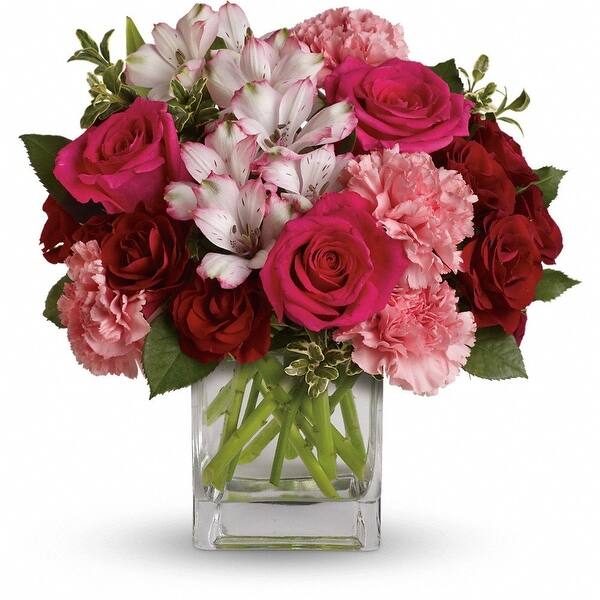 Shop Afloral Clear Cube Glass Vase 6 X 6 6 X 6 X6 Free