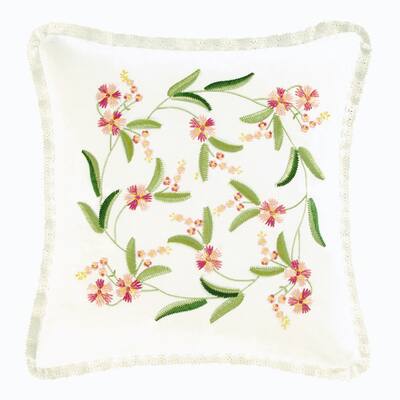 Primavera Embroidered Pillow