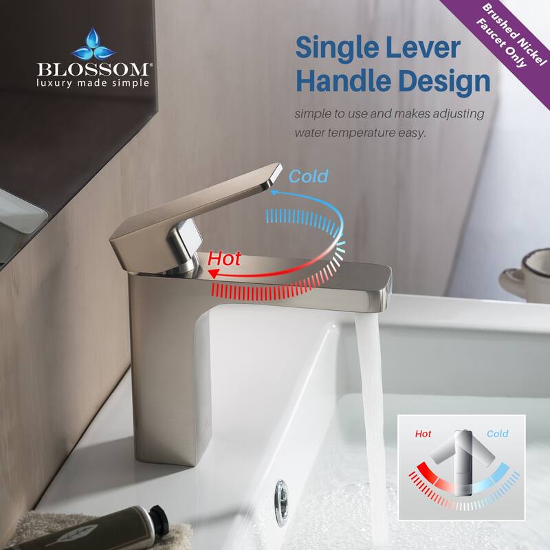 Solid Brass Lead-free Single-handle High Arc Bathroom Faucet