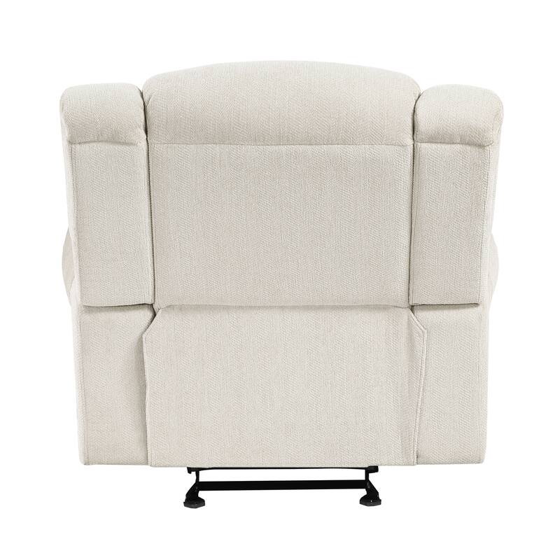 Neleh 42" Chenille Glider Reclining Chair - Gentle Gliding Motion