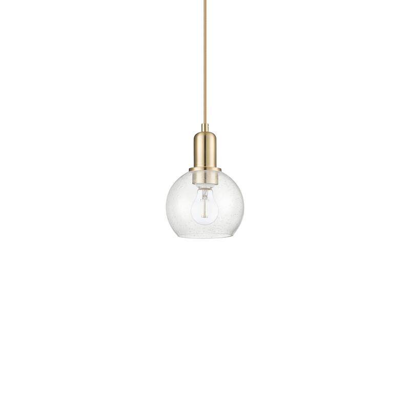 Innovations Lighting 716-1P-9-6 Athens Pendant Athens 6" Wide Mini - Champagne Bronze / Seedy