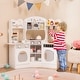 preview thumbnail 2 of 6, Corner Play Kitchen with Coffee Machine and Safe Design - 41" x 12" x 37"