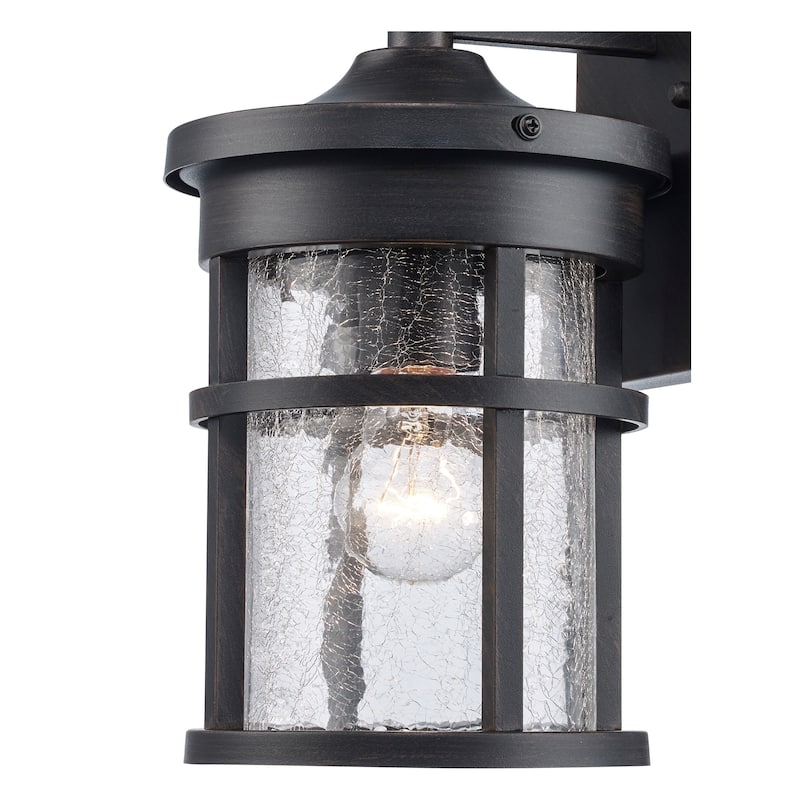 Trans Globe Lighting Crackled 1 Light Outdoor Lantern Wall Sconce