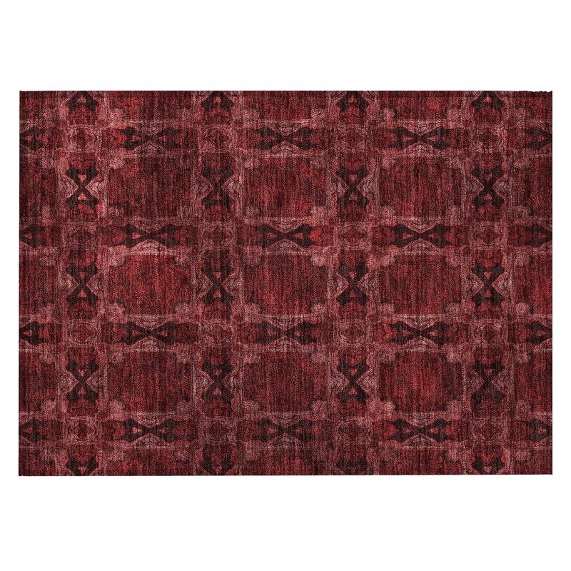 Almomi Garden-Inspired Weather Resistant Versatile Elegance Outdoor Rug