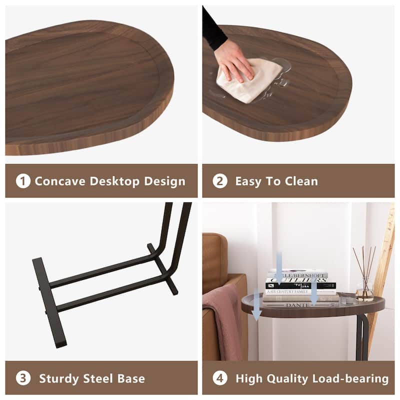 2-pieces C-Shaped Side Tabl Sofa Tables