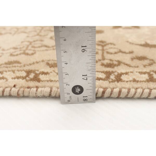 ECARPETGALLERY Hand-knotted Legacy Light Khaki Silk, Wool Rug - 5'3 x 7 ...