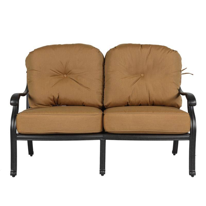 Ventura Cast Aluminum Loveseat with Cushion