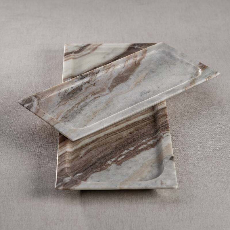 Altamura Rectangular Marble Tray